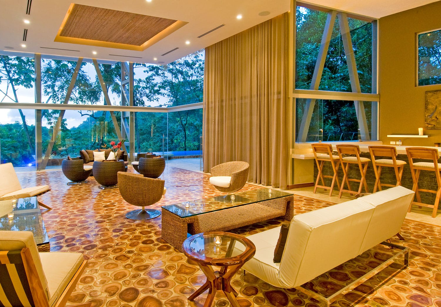 Luxury Villa Lobby in Costa Rica