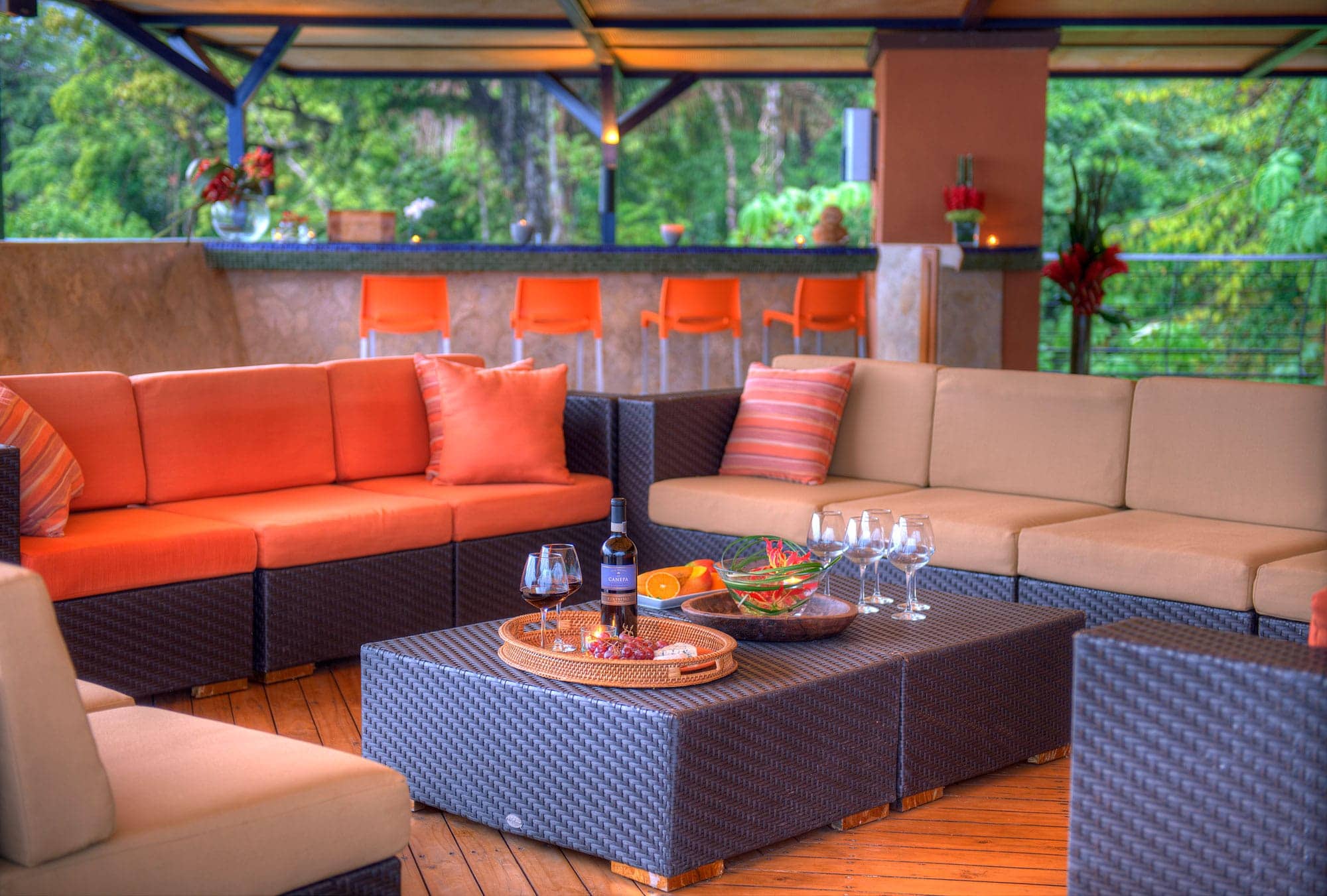 Private Terrace for Events in Luxury Villa