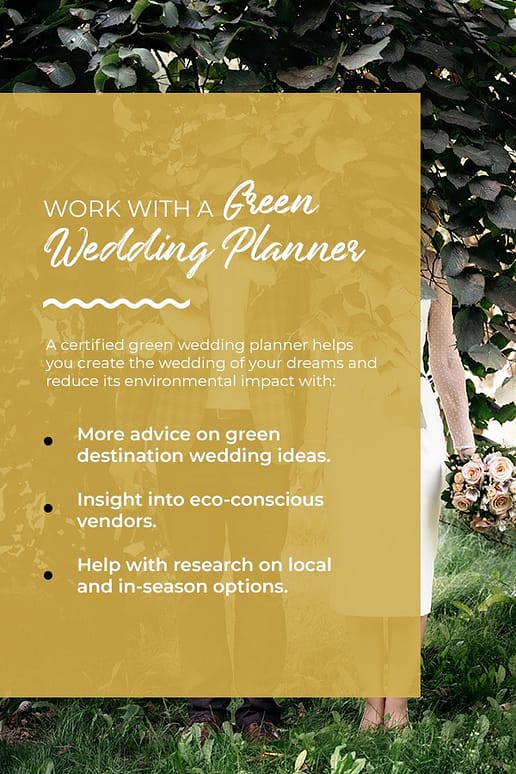 green destination wedding planner