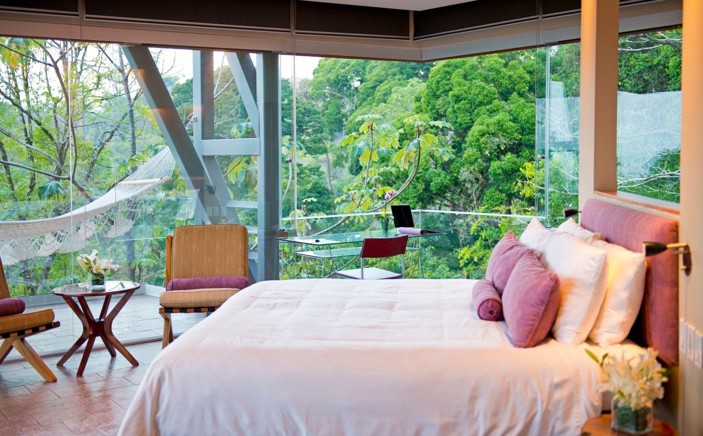 private luxury villa purple room overlook